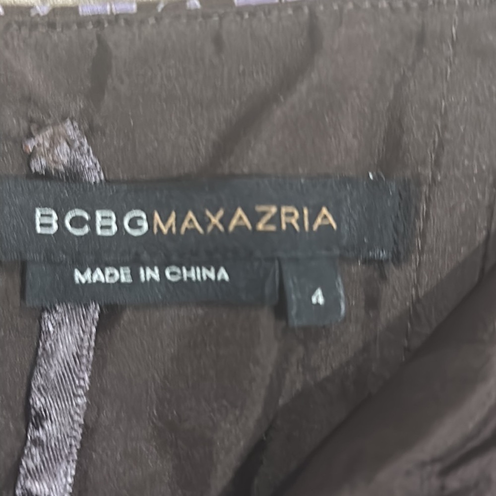 BCBG Max Azria Strapless Brown Floral Dress - Picture 5 of 5